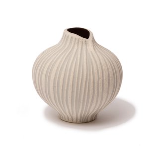 Lindform Line vaas Sand white stone stripe, medium