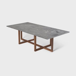 OX Denmarq Ninety salontafel 60x120 cm, smoked oak onderstel Grijze marmer OX Denmarq Ninety salontafel 60x120 cm, smoked oak onderstel Grijze marmer