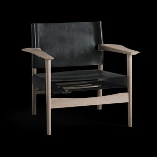 OX Denmarq Autumn fauteuil zeepbehandeld eikenframe Zwart
