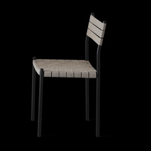 OX Denmarq Nettan Chair black frame stoel Natuurweefsel