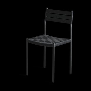 OX Denmarq Nettan Chair black frame stoel Zwarte weefsel