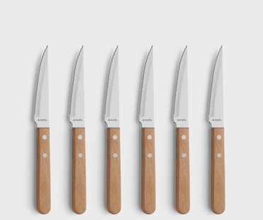 Amefa Pizza grillmes 6-pack Eik