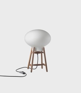 FDB Møbler U4 Hiti tafellamp Opal-walnut nature lacquered