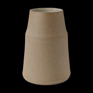 Knabstrup Keramik Clay vaas 18 cm Warm sand