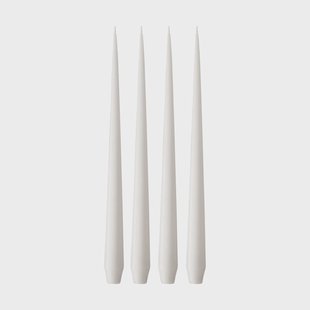 ester & erik ester & erik kaars 4-pack mat White ash 21, 32 cm