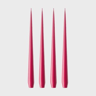 ester & erik ester & erik kaars 4-pack gelakt Deep pink 41/2, 42 cm