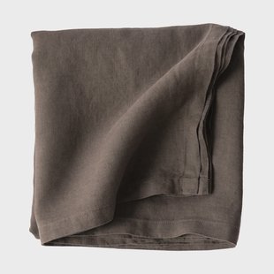Tell Me More Linnen tafelkleed 175x175 cm Taupe Tell Me More Linnen tafelkleed 175x175 cm Taupe