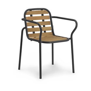 Normann Copenhagen Vig Robinia armstoel Black