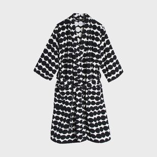 Marimekko Räsymatto badjas Black-white, S
