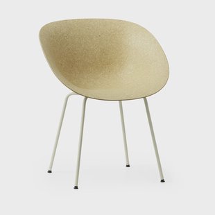 Normann Copenhagen Mat Armchair armstoel Hemp-cream steel