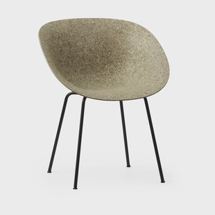 Normann Copenhagen Mat Armchair armstoel Seaweed-black steel