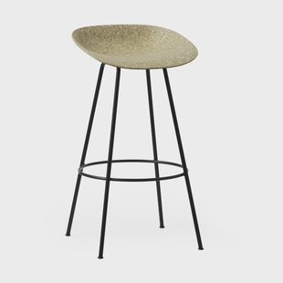 Normann Copenhagen Mat Barstool barkruk 75 cm Seaweed-black steel