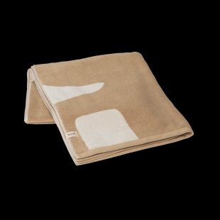 Ferm Living Ebb badlaken 70x140 cm Sand, off-white