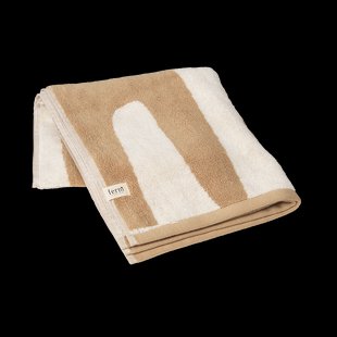 Ferm Living Ebb handdoek 50x100 cm Sand, off-white