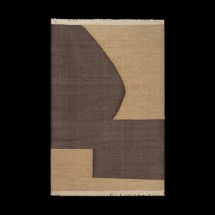 Ferm Living Forene vloerkleed Tan-Chocolate, 140x200 cm Ferm Living Forene vloerkleed Tan-Chocolate, 140x200 cm