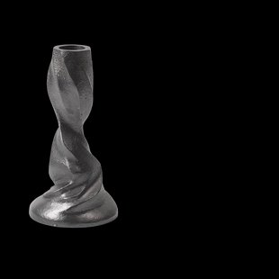 Ferm Living Gale kandelaar 13 cm Blackened Aluminium