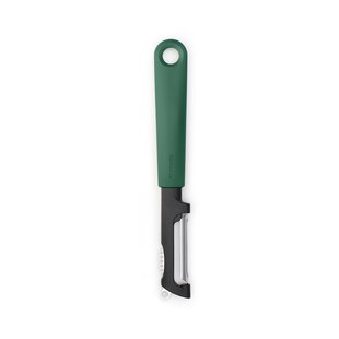 Brabantia TASTY+ Draaibare Food Peeler+Zester Dunschiller draaibaar plus zesteur Fir Green