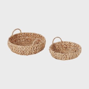 Dixie Lily mand met handvat 2-delig Natural Dixie Lily mand met handvat 2-delig Natural