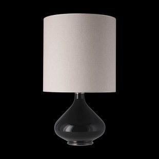 Flavia Lamps Flavia tafellamp zwarte lampvoet Milano Tostado M