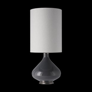 Flavia Lamps Flavia tafellamp grijze lampvoet Babel Beige L Flavia Lamps Flavia tafellamp grijze lampvoet Babel Beige L