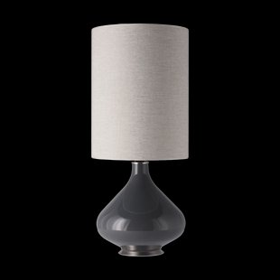 Flavia Lamps Flavia tafellamp grijze lampvoet London Beige L