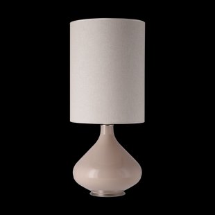 Flavia Lamps Flavia tafellamp beige lampvoet Milano Tostado L