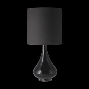 Flavia Lamps Renata tafellamp zwarte lampvoet Lino Negro M
