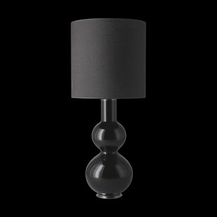Flavia Lamps Augusta tafellamp zwarte lampvoet Lino Negro M Flavia Lamps Augusta tafellamp zwarte lampvoet Lino Negro M