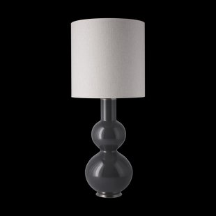Flavia Lamps Augusta tafellamp grijze lampvoet Babel Beige M