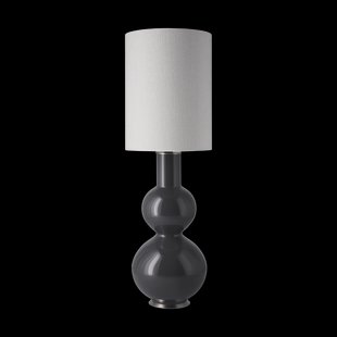 Flavia Lamps Augusta tafellamp grijze lampvoet Babel Beige L Flavia Lamps Augusta tafellamp grijze lampvoet Babel Beige L
