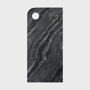 Mette Ditmer Marble dienblad large 18x38 cm Black-grey