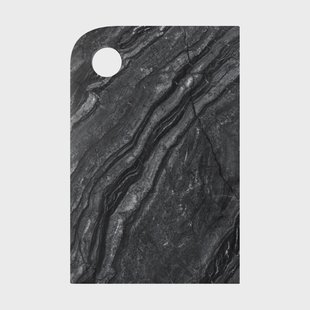 Mette Ditmer Marble dienblad medium 20x30 cm Black-grey