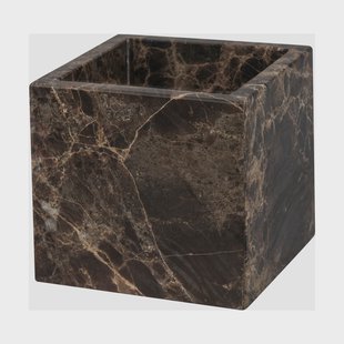 Mette Ditmer Marble cube 8,5x8,5 cm Brown