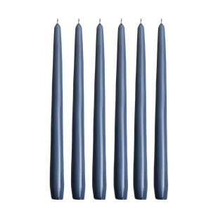 Hilke Collection Herrgårdsljus kaarsen 30 cm 6-pack Blauwgrijs