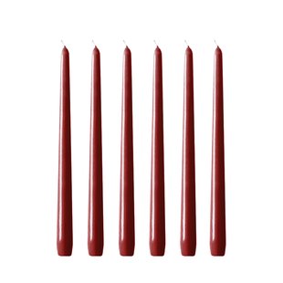 Hilke Collection Herrgårdsljus kaarsen 30 cm 6-pack Wijnrode glans