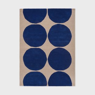 Marimekko Iso Kivet wollen vloerkleed Blue, 170x240 cm