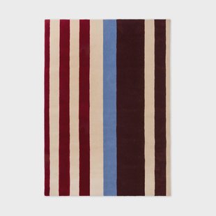 Marimekko Ralli wollen vloerkleed Burnt Orange, 140x200 cm