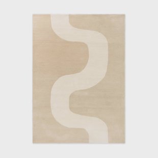 Marimekko Seireeni wollen vloerkleed Warm Beige, 170x240 cm