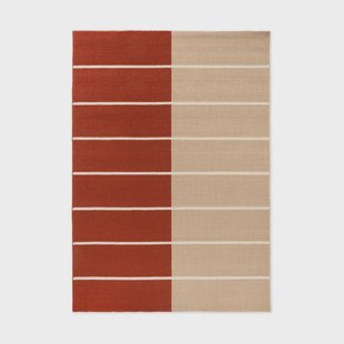 Marimekko Tiibet wollen vloerkleed Burnt Orange, 250x350 cm