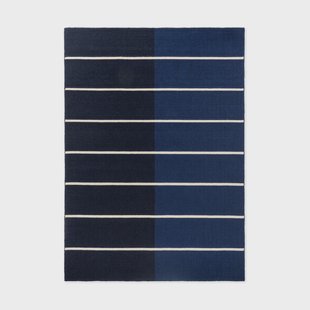 Marimekko Tiibet wollen vloerkleed Deep Blue, 250x350 cm