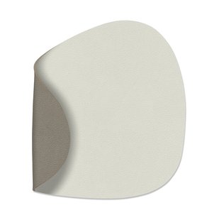 LIND DNA Curve Nupo Double onderzetter Linen-Flint Grey