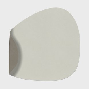 LIND DNA Nupo placemat keerbaar curve L 1 St. Linen-Flint grey
