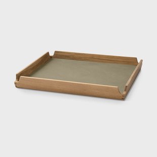 LIND DNA Airy teakhouten dienblad square S Nupo herbal dust LIND DNA Airy teakhouten dienblad square S Nupo herbal dust