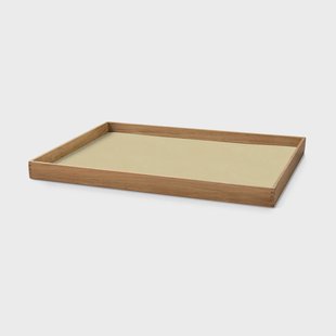 LIND DNA Even teakhouten dienblad square L Nupo lemon sorbet