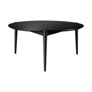 FDB Møbler D102 Søs salontafel Ø85 cm Oak black painted FDB Møbler D102 Søs salontafel Ø85 cm Oak black painted