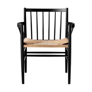 FDB Møbler J81 armstoel Nature-beech black painted
