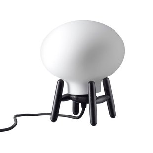 FDB Møbler U6 Hiti Mini tafellamp Opal glass-oak black painted