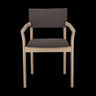 Gärsnäs Vyn armstoel met gestoffeerde rug Monocoat natural-Lido 46 mole