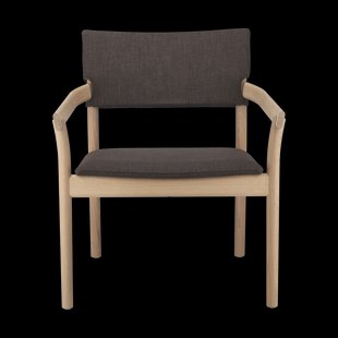 Gärsnäs Vyn armstoel met gestoffeerde rug Monocoat natural-Lido 46 mole