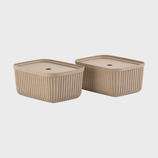 Zone Denmark Pulp opbergdoos 23x32 cm 2-pack Natural Brown Zone Denmark Pulp opbergdoos 23x32 cm 2-pack Natural Brown